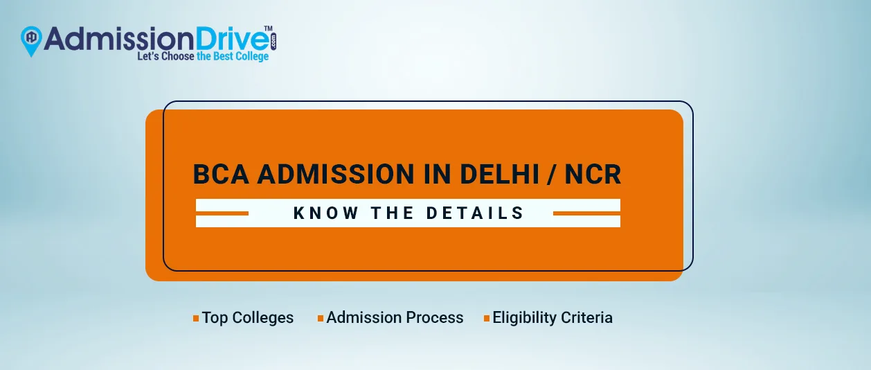 BCA admission in Delhi NCR 2026