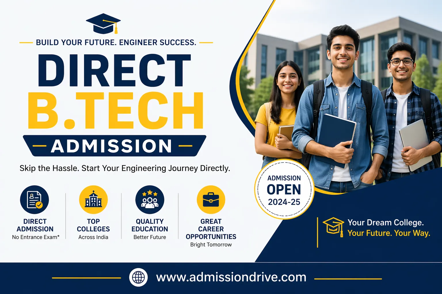 Direct B.Tech Admission 2026-27