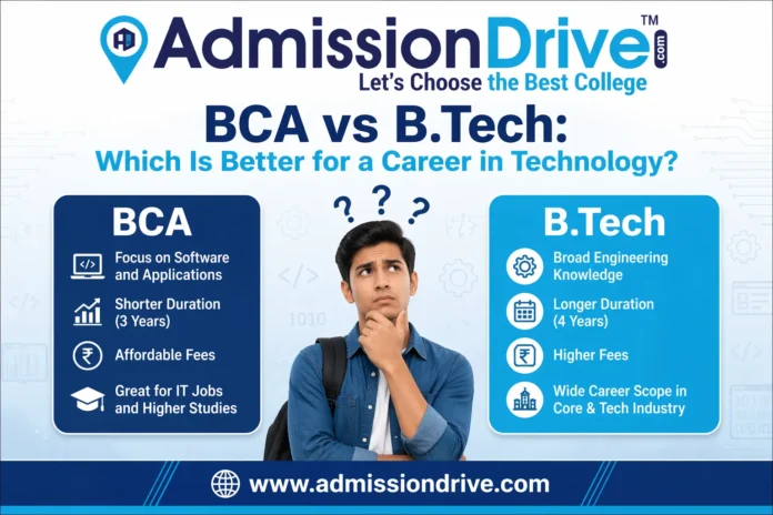 BCA vs B.Tech: Which Is Better for a Career in Technology?