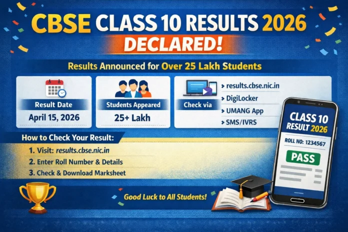 CBSE Class 10 Result 2026 Declared CBSE Class 10 Result 2026 Declared