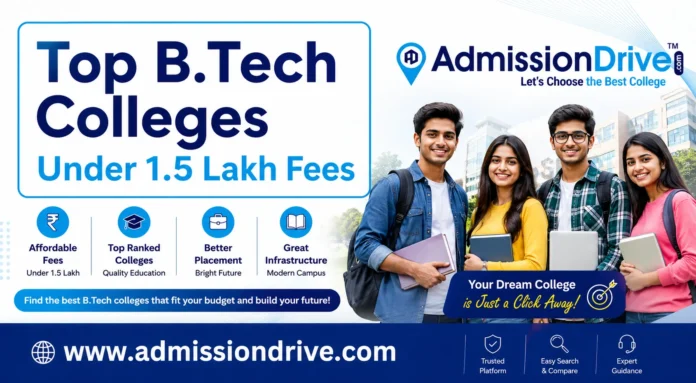 Top B.Tech Colleges Under 1.5 Lakh Fees