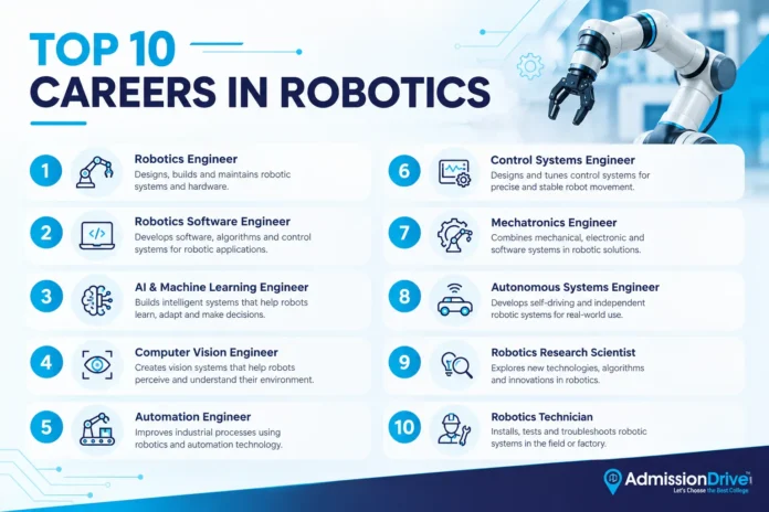 Top 10 Careers in Robotics: Job Roles, Skills, Salary & Career Opportunities Top 10 Careers in Robotics: Job Roles, Skills, Salary & Career Opportunities